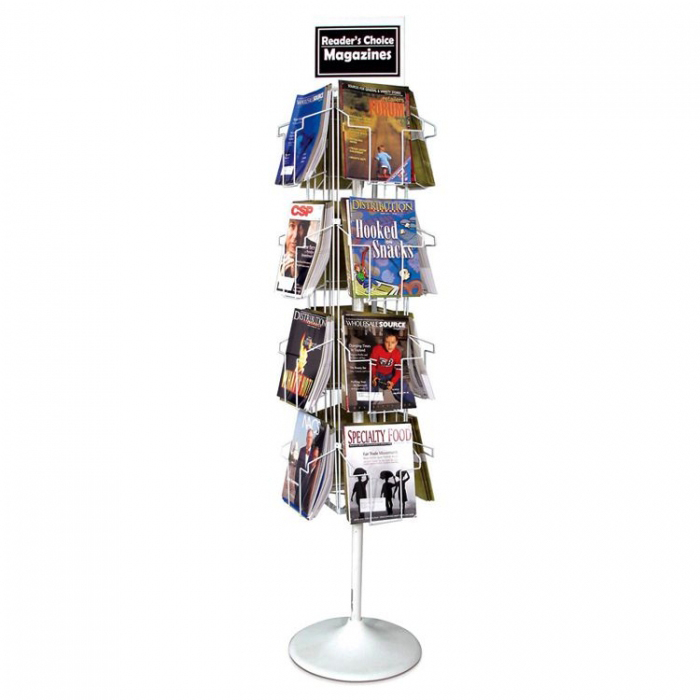 Convenient Freestanding Movable Comic Book Store Display Fixtures (3)